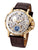 Casablanca collection - white and silver dial see through skeleton movement.