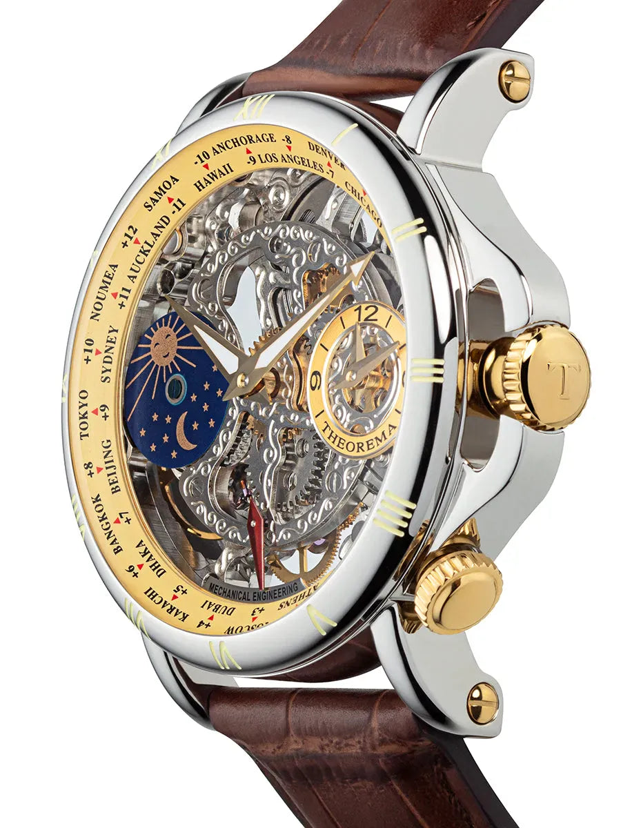 Dual-time Sao Paulo GM-103-4 Yellow Theorema Germany – Theorema