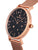 Luxury Theorema watch styled with a celestial dial and rose mesh strap, perfect for lovers of the night sky.