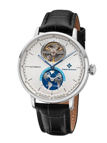 Dual-time automatic Ibiza - GM-128-1 |Silver| by Theorema