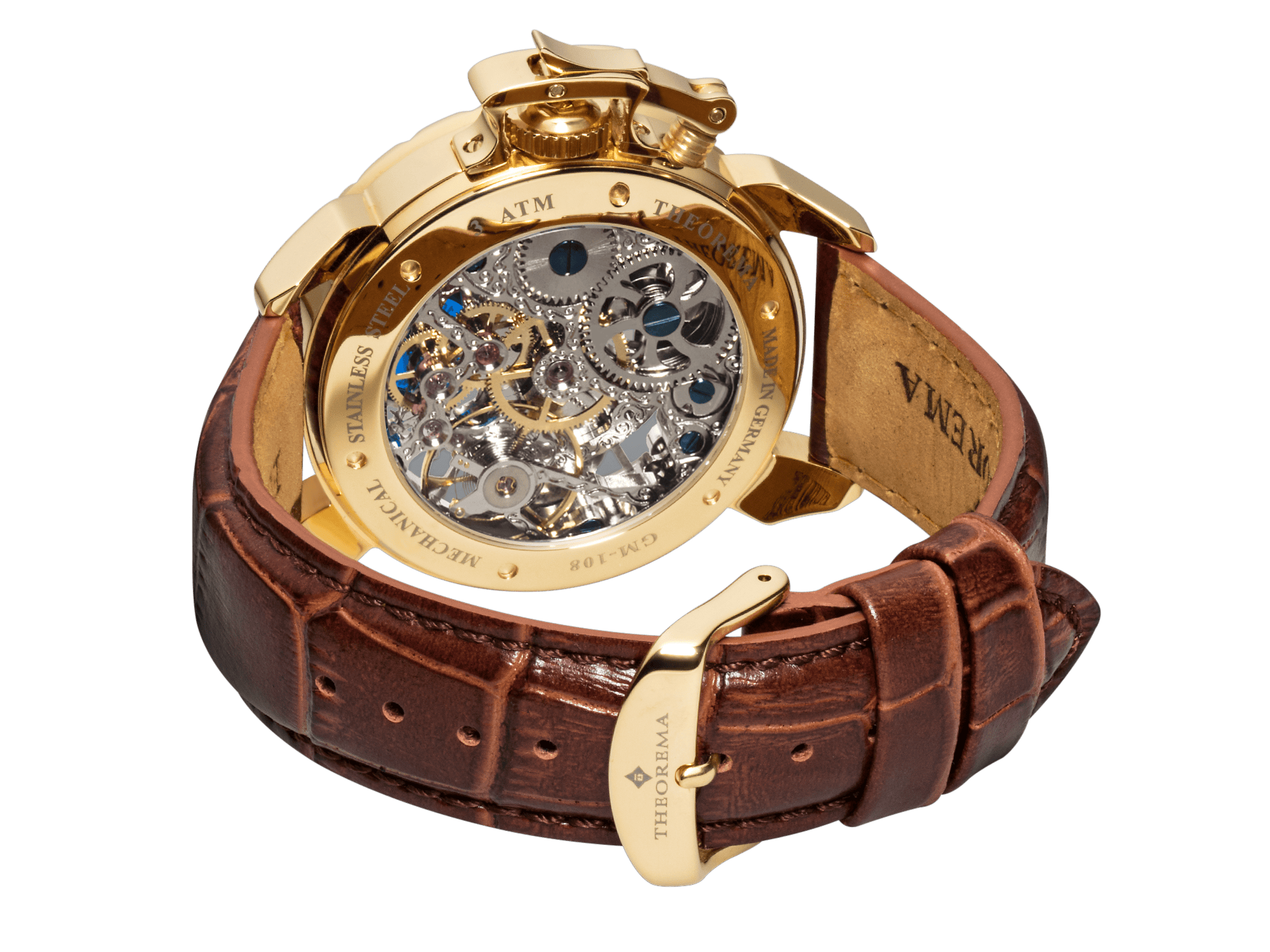 Dual-time Oman by Theorema Germany GM-108-3 | Gold | – Theorema