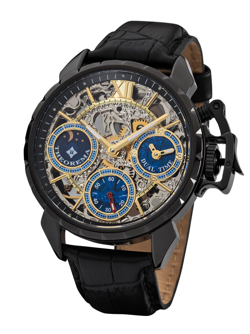 Dual-time Oman by Theorema Germany GM-108-4 | Black | – Theorema