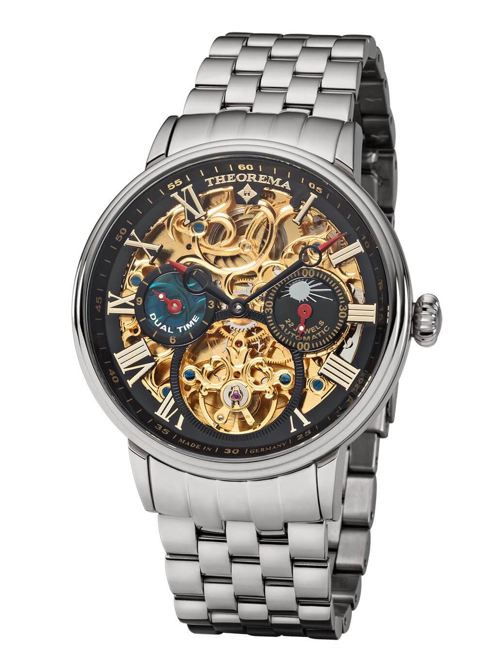Dual-time Copenhagen by Theorema, Germany GM-111-8 |Silver