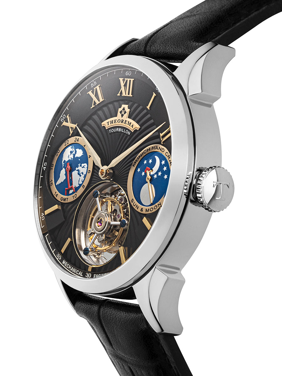 Limited Lugano Tourbillon by Theorema Germany GM-904-2 |Silver|